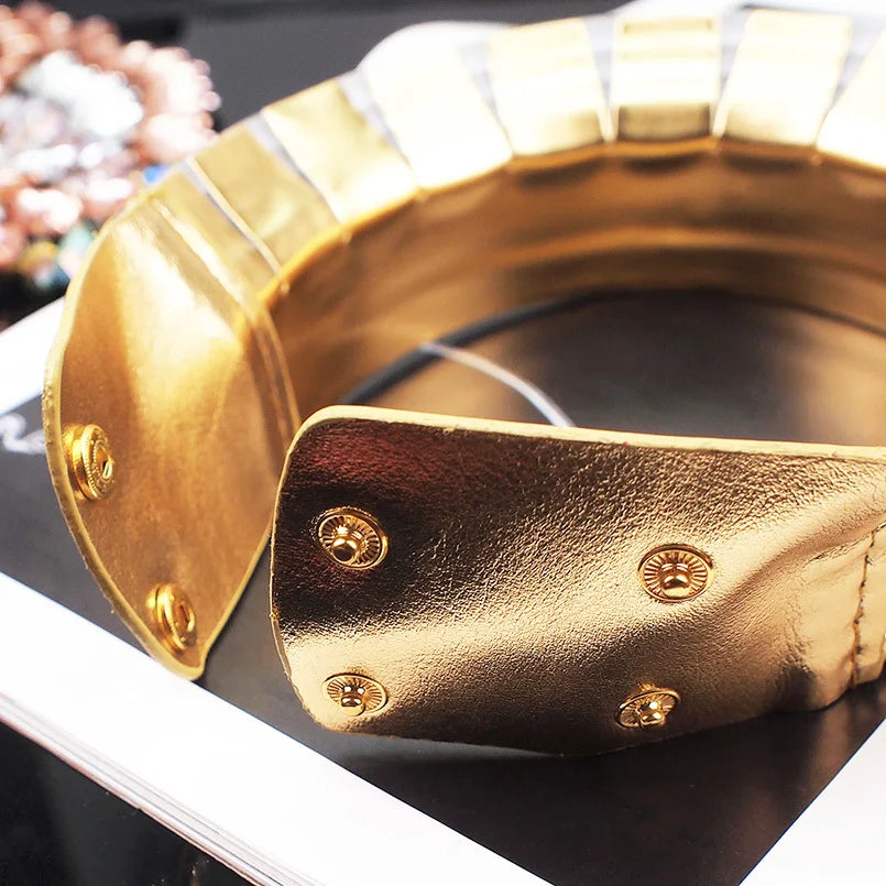 African Geometric Collar Necklace | Bold Statement Torque for Women | Afrocentric