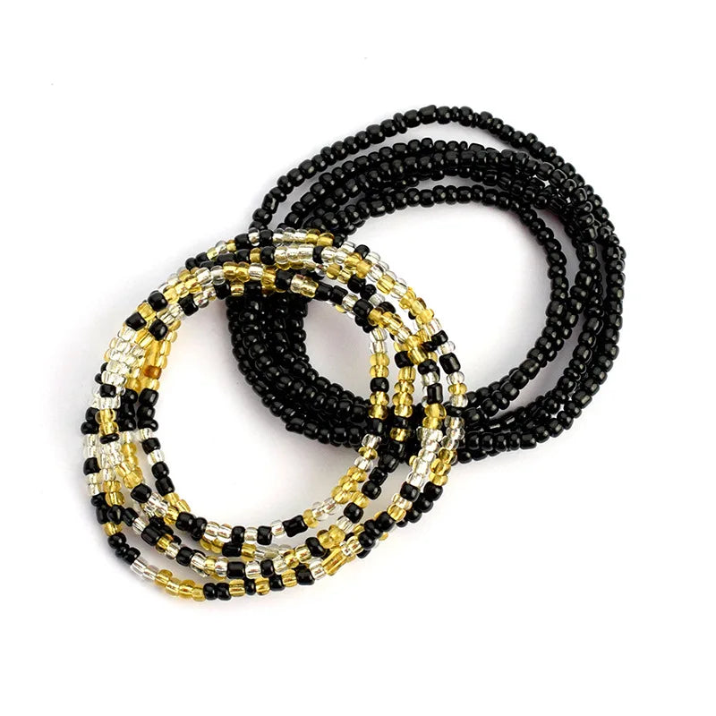 African Belly Bead Waist Chain Set | Afrocentric