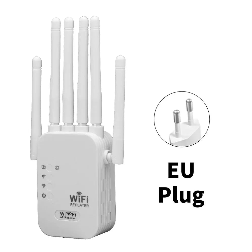 WiFi Repeater Dual Band 1200Mbps | 2.4G & 5G Wireless Signal Booster | Afrocentric