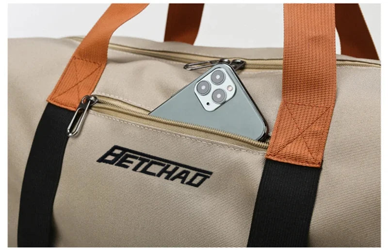 Expandable Large-Capacity Travel & Gym Bag | Weekender Duffel | Unisex | Afrocentric