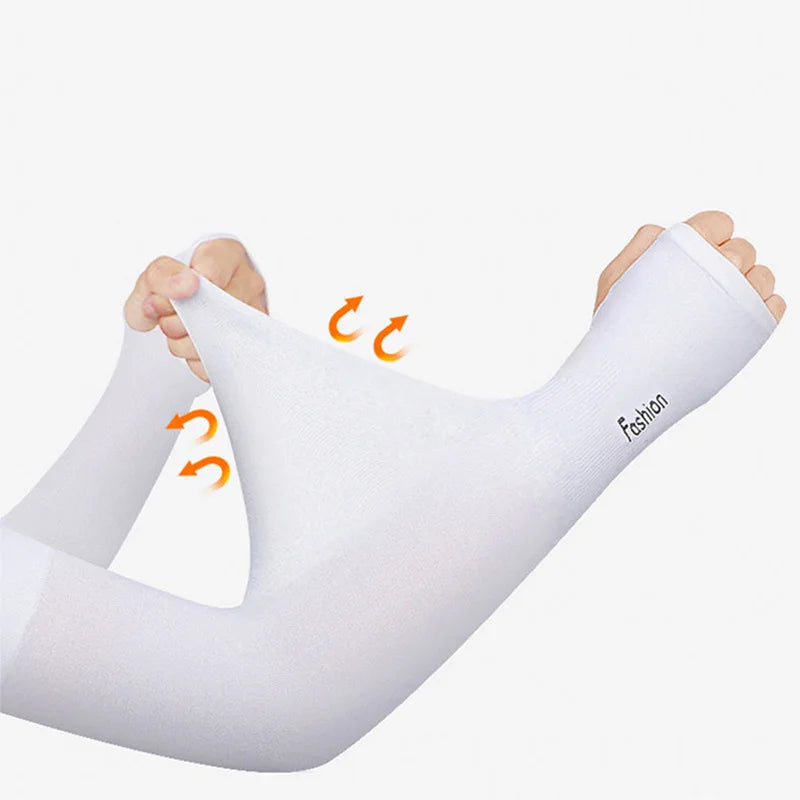 UV Protection Ice Silk Arm Sleeves | Sun Cover for Cycling & Driving | Unisex | Afrocentric