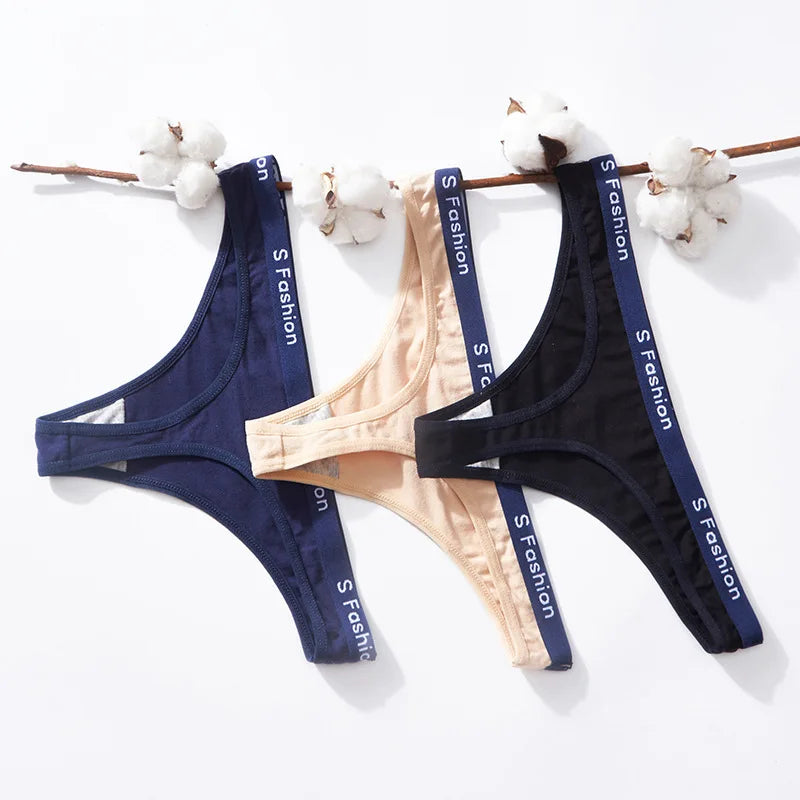 Women's Low-Waist Cotton Thong Panties | Soft & Comfortable | M–XL | Afrocentric