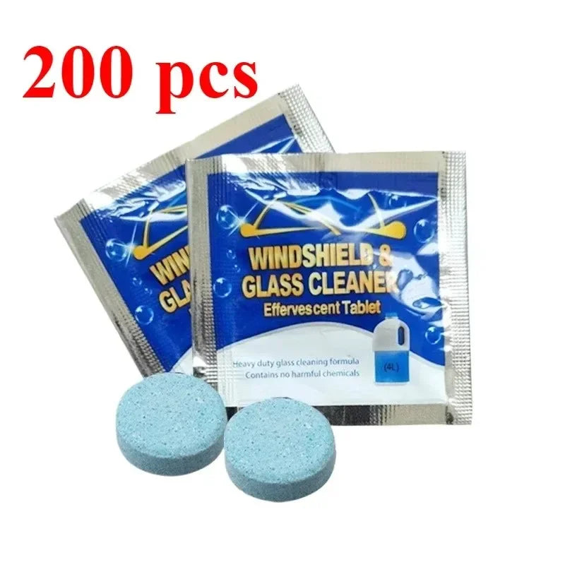 Car Windscreen Cleaner Effervescent Tablets | Concentrated | 10–300 pcs 200pcs | Afrocentric