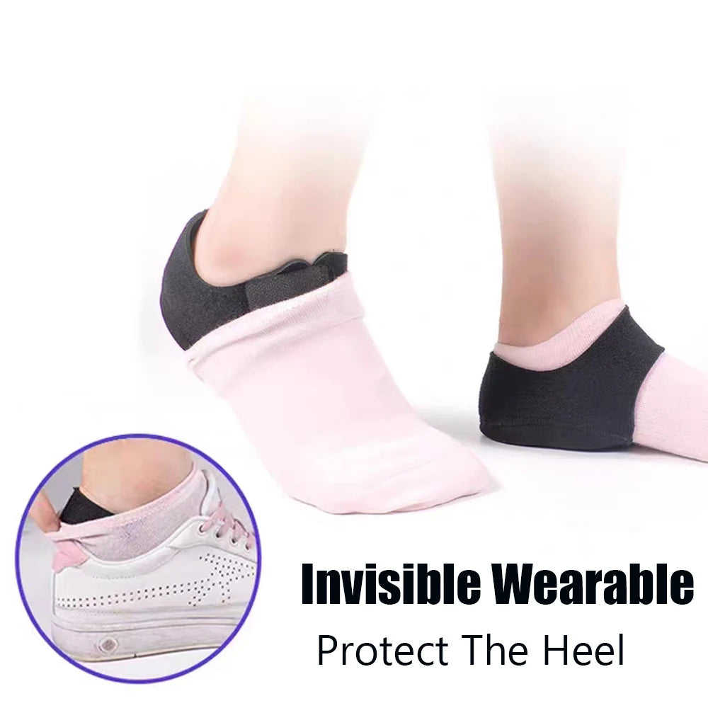 Plantar Fasciitis Heel Spur Support Insoles - U-Shaped Silicone Gel Heel Cups for Pain Relief | Afrocentric