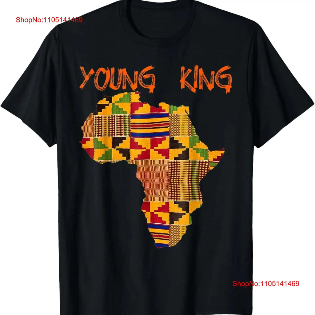 Boys African Kente Print King T-Shirt | Afrocentric