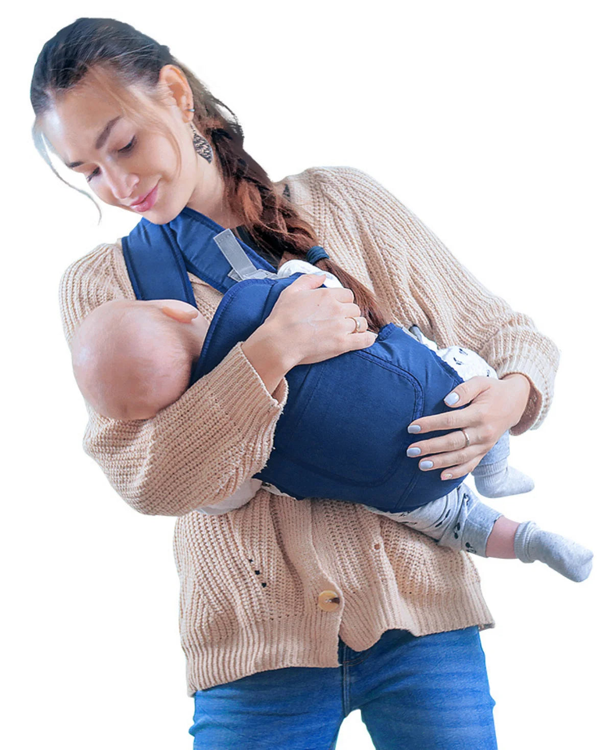4-in-1 Ergonomic Baby Carrier Backpack - Breathable Infant Sling with Hipseat & Waist Belt | Afrocentric