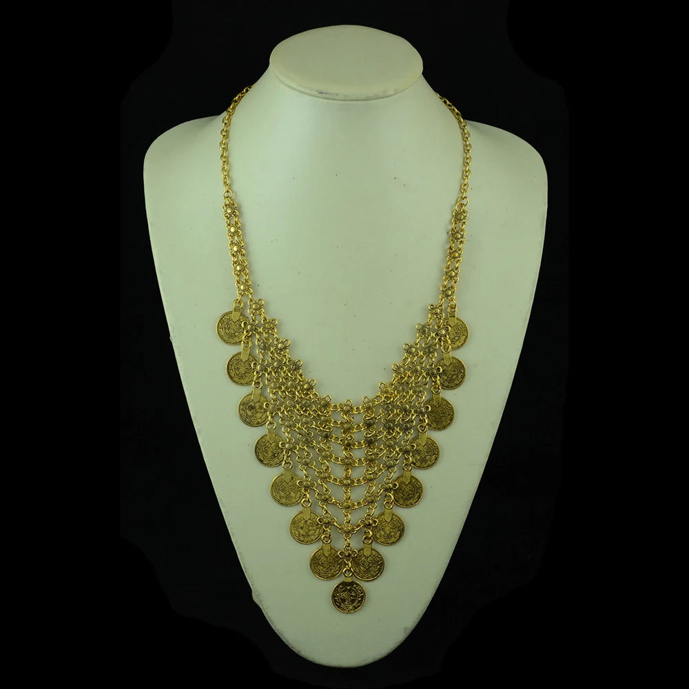 Boho Coin Tassel Choker | Afrocentric