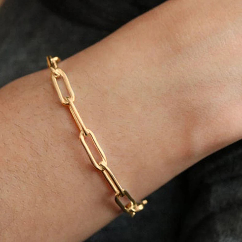 Delicate Stainless Steel Chain Bracelet | Gold & Silver for Women | Afrocentric