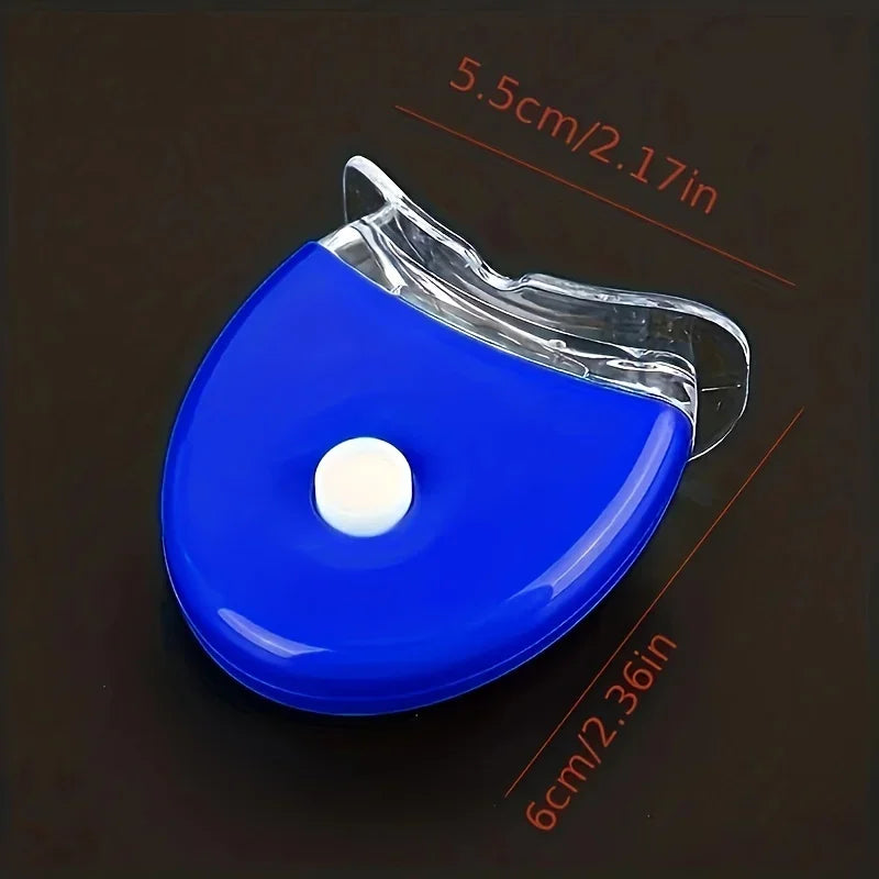 LED Teeth Whitening Device | Blue Light UV Whitening Mouthpiece for Brighter Teeth blue | Afrocentric