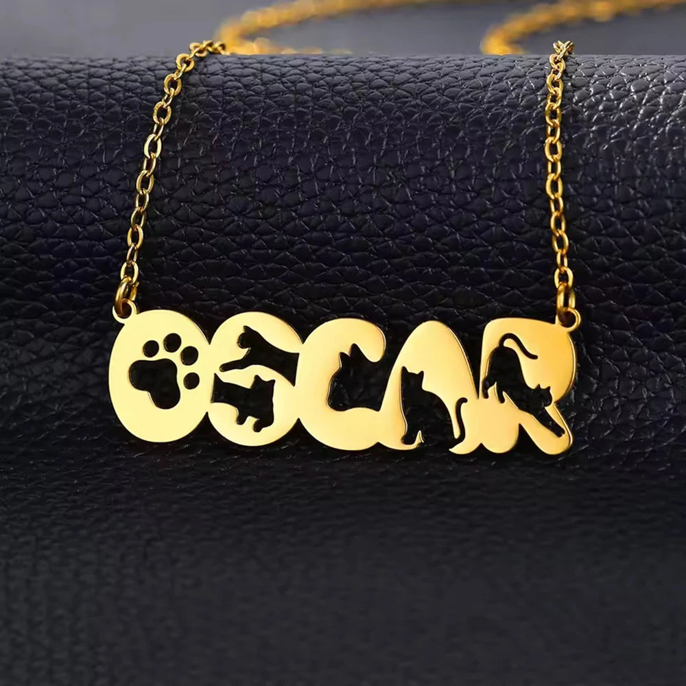 Custom Name Necklace for Women — Personalised Stainless Steel Pendant Style 13 | Afrocentric
