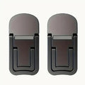 Mini Foldable Laptop Stand | 2-Pack | Self-Adhesive | 2 Adjustable Angles black | Afrocentric