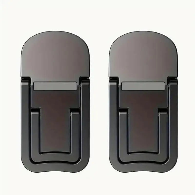 Mini Foldable Laptop Stand | 2-Pack | Self-Adhesive | 2 Adjustable Angles black | Afrocentric