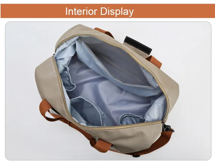 Expandable Large-Capacity Travel & Gym Bag | Weekender Duffel | Unisex | Afrocentric