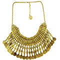 Boho Coin Tassel Choker golden A | Afrocentric
