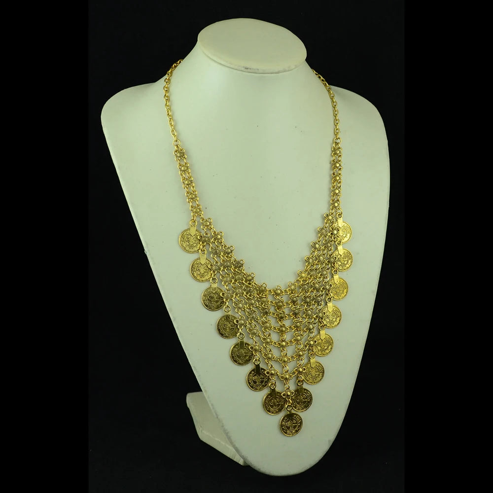 Boho Coin Tassel Choker | Afrocentric
