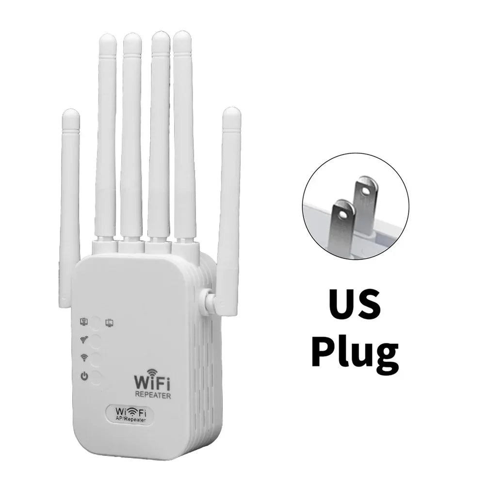 WiFi Repeater Dual Band 1200Mbps | 2.4G & 5G Wireless Signal Booster | Afrocentric