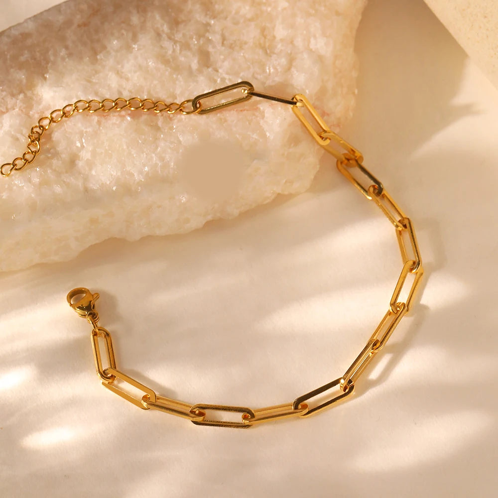 Delicate Stainless Steel Chain Bracelet | Gold & Silver for Women | Afrocentric
