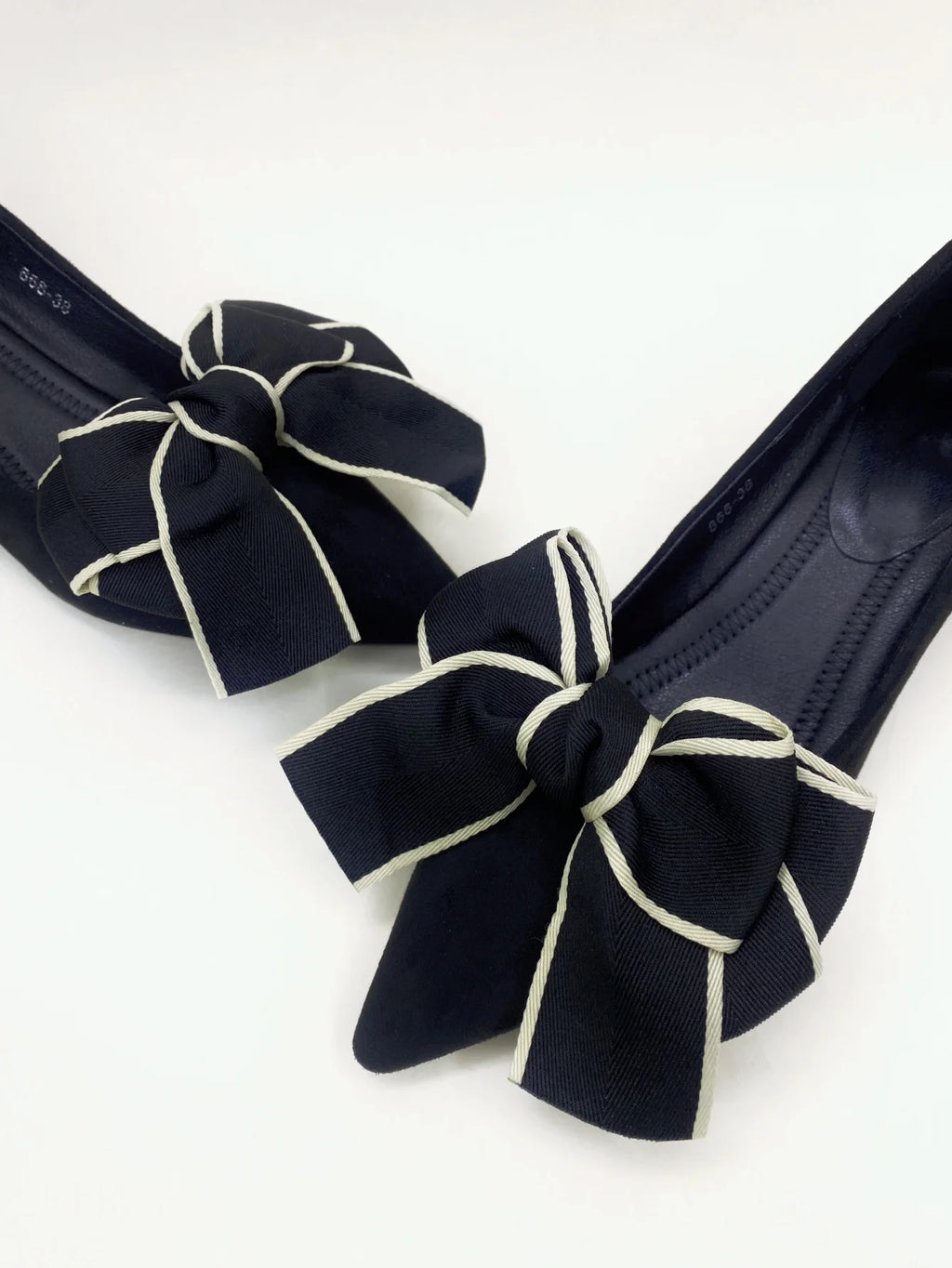 2pcs Elegant Detachable Bow Shoe Clips - DIY Decoration for Sandals & Flat Shoes | Afrocentric