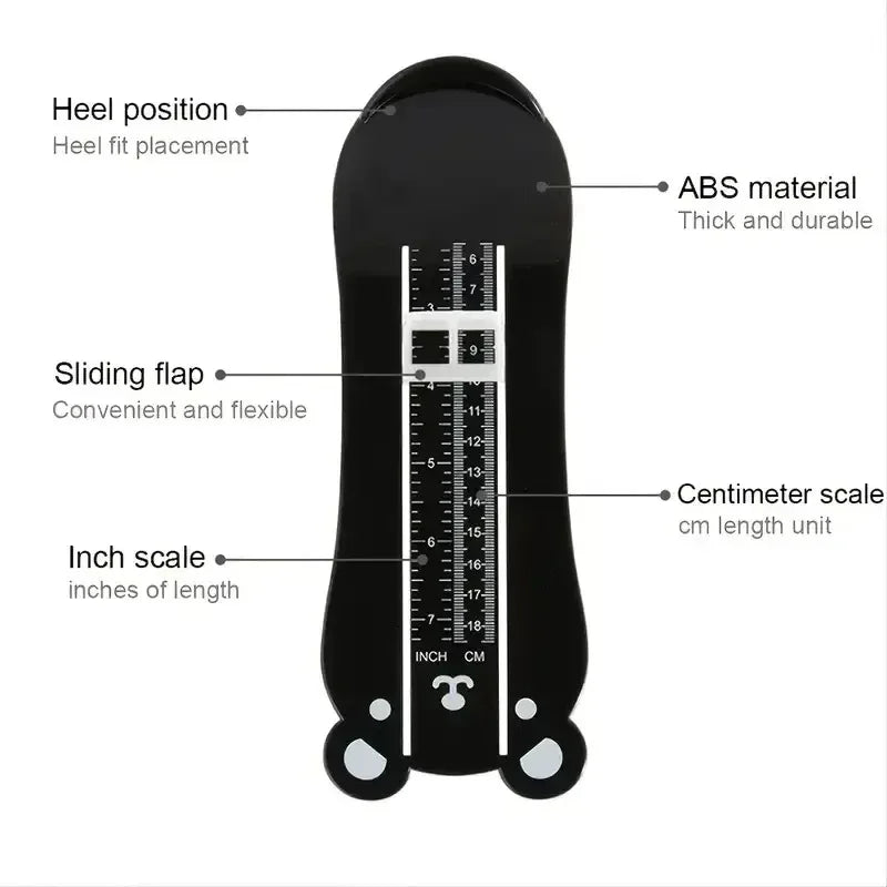 Kids Toddler Foot Measure Gauge - Baby Shoe Size Measuring Ruler Tool | Afrocentric