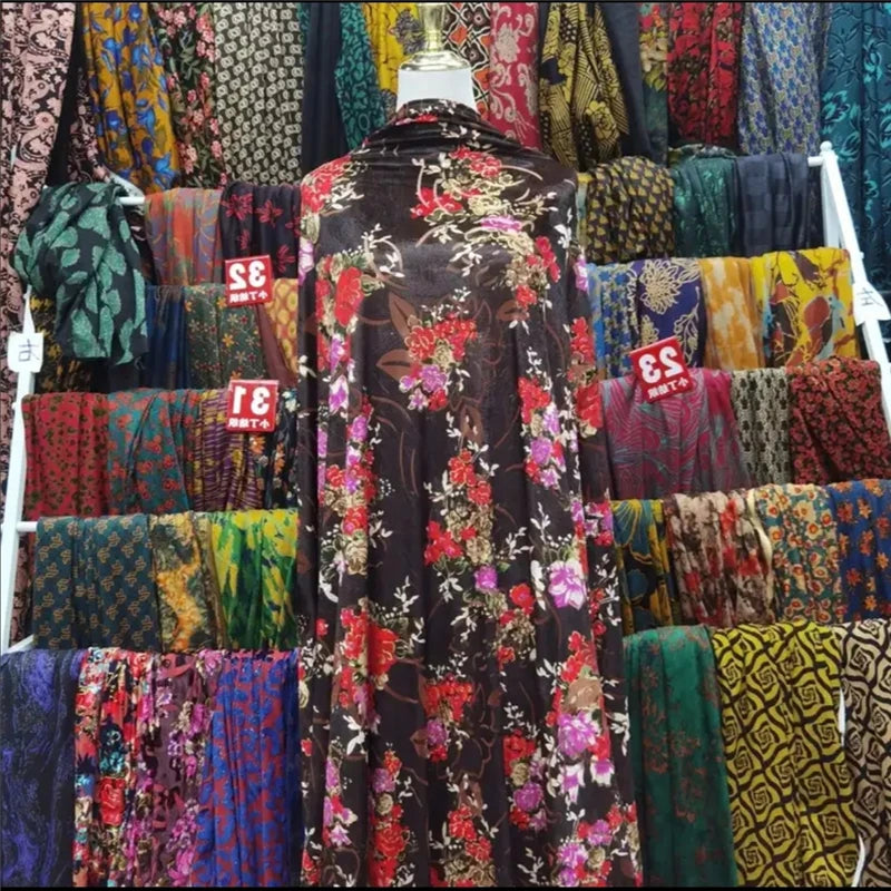CWW/ Fashionable Velour Lace 5 Yards Soft Modern African Traditional Fabric Clothing Sewing. (0829 as shown 11 5yard | Afrocentric