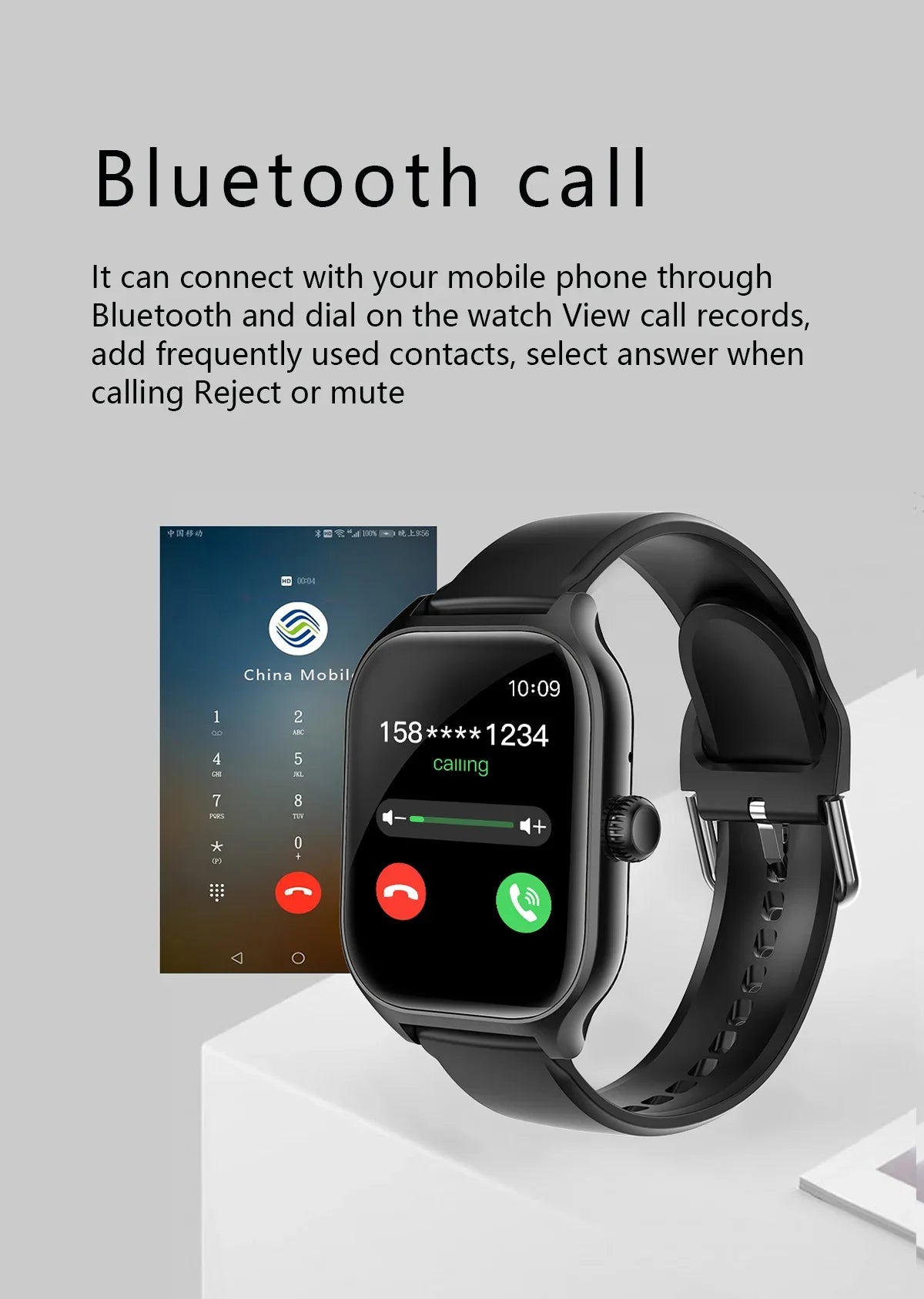 Smart Fitness Watch | Bluetooth Call, Heart Rate, Sleep Tracker & 2.01" Display | Afrocentric