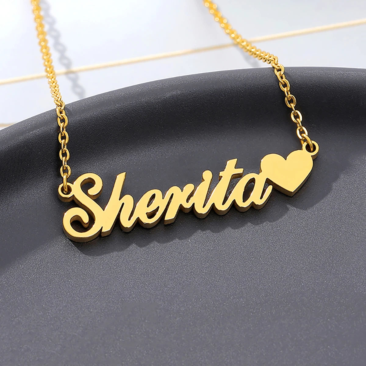 Custom Name Necklace for Women — Personalised Stainless Steel Pendant Style 10 | Afrocentric