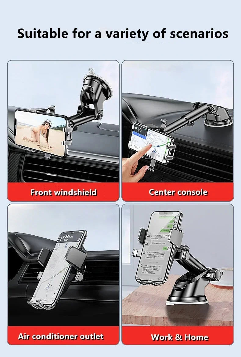Universal Suction Cup Car Phone Holder Mount Stand for iPhone Samsung Xiaomi Huawei - Mobile Phone Sucker Support Bracket | Afrocentric