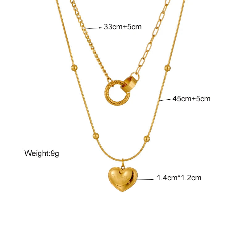 Multilayer Coin Pendant Necklace | Layered Chain for Women | Afrocentric