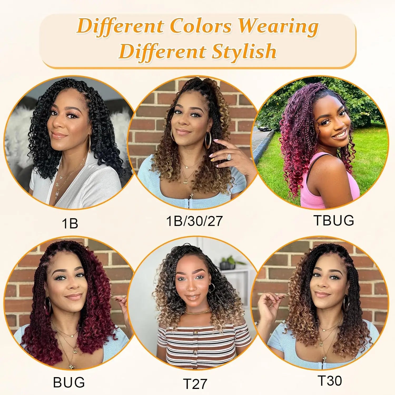 Goddess Box Braids Crochet Hair | 10 Inch Boho Curly Ends | 12 Strands Per Pack | Afrocentric