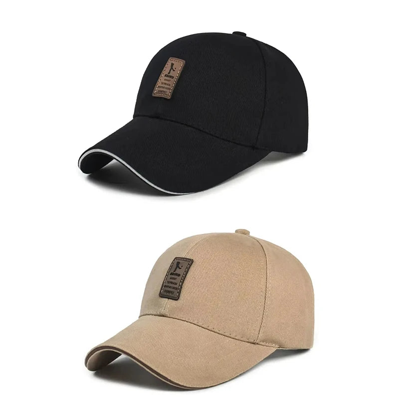 Classic Cotton Baseball Cap | Adjustable Unisex Sun Hat for All Seasons Black and Khaki Adjustable | Afrocentric