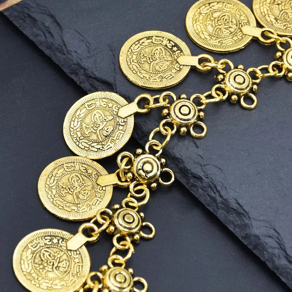 Boho Coin Tassel Choker | Afrocentric