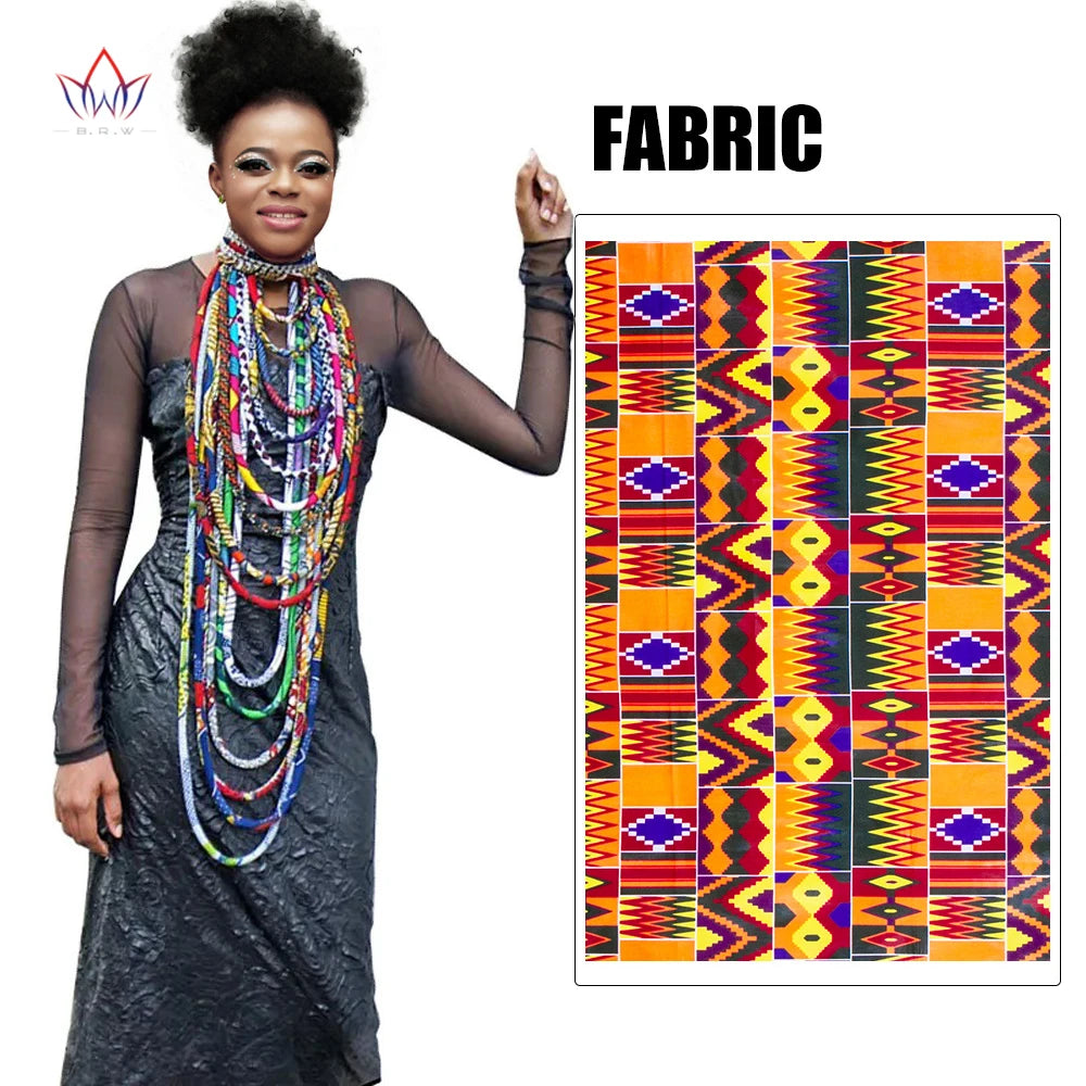 Ankara Wax Print Fabric Necklace | Handmade African Tribal Jewellery 1053 | Afrocentric