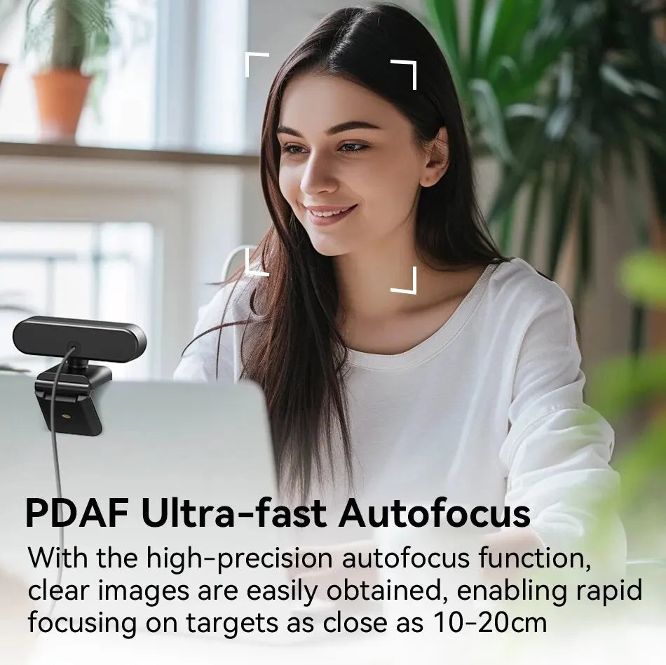4K Webcam | EMEET C60E Autofocus USB Camera for Video Calls & Streaming | Afrocentric