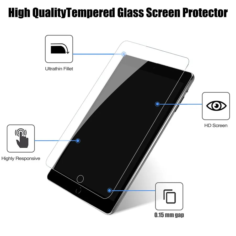 iPad Tempered Glass Screen Protector | 9H Hardness | Multi-Model | Afrocentric