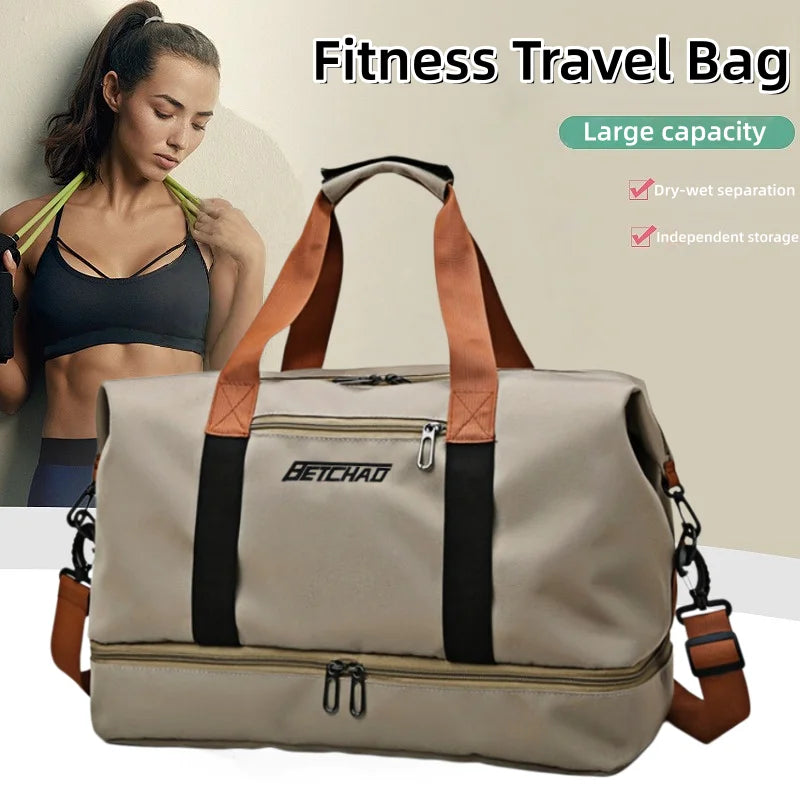 Expandable Large-Capacity Travel & Gym Bag | Weekender Duffel | Unisex | Afrocentric