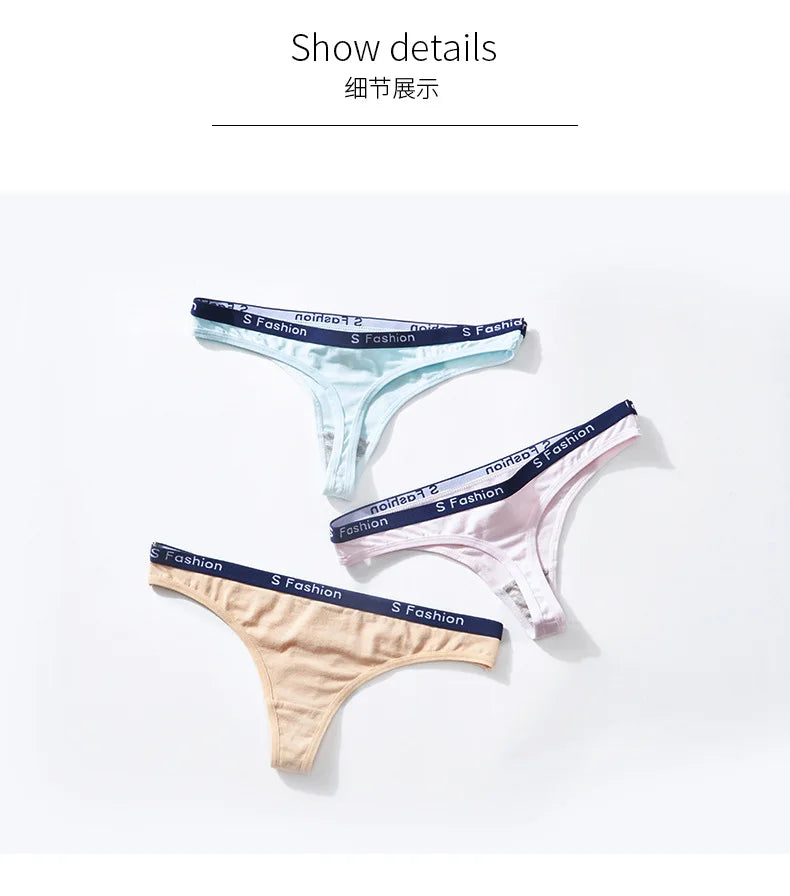 Women's Low-Waist Cotton Thong Panties | Soft & Comfortable | M–XL | Afrocentric