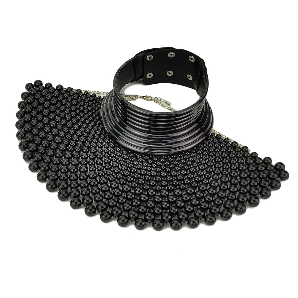 African Handmade Beaded Collar Necklace | Afrocentric