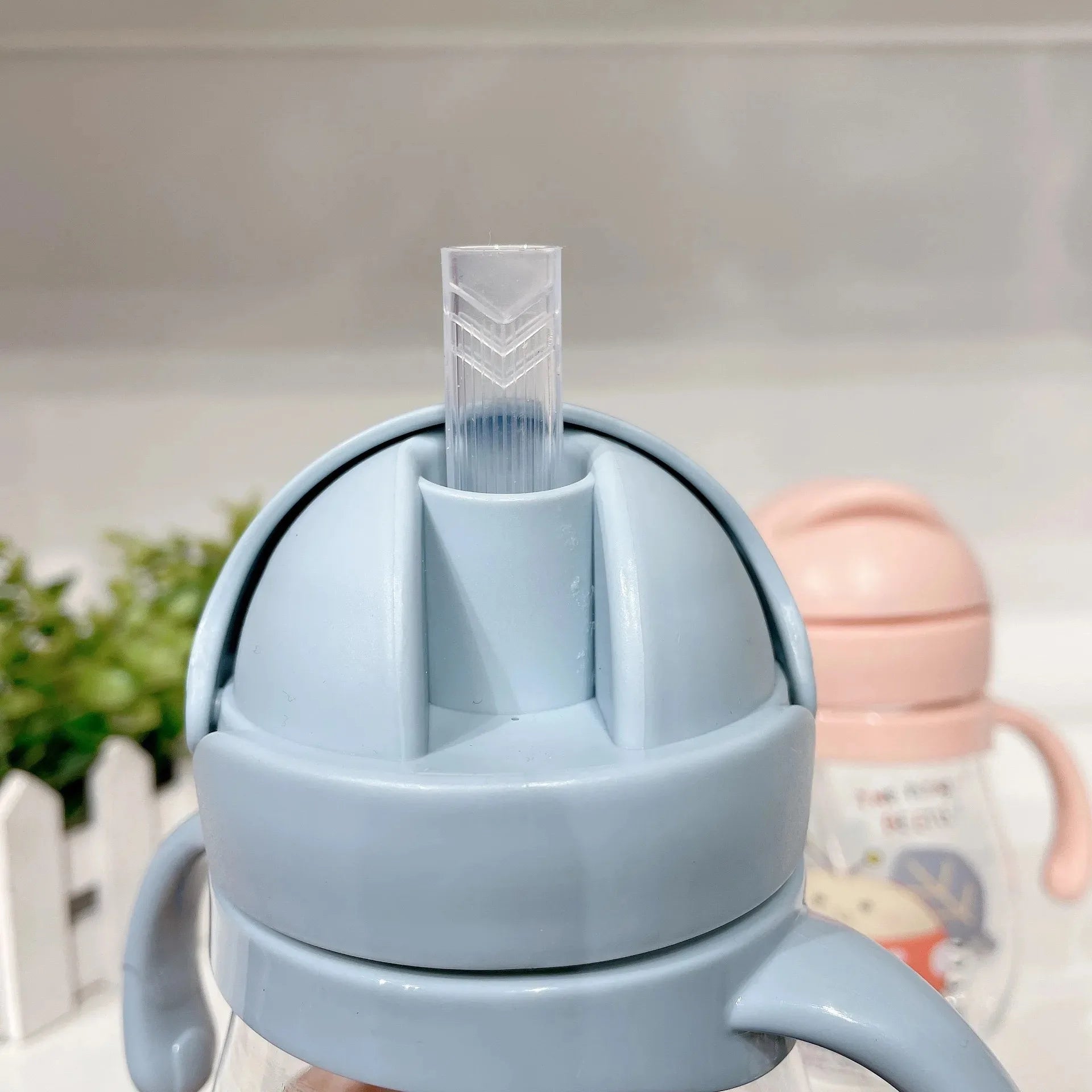 Baby Water Cup with Straw - Cute Anti-Choking Duckbill Infant Drinking Cup | Afrocentric