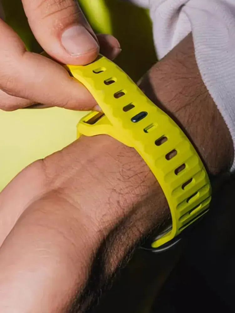 Silicone Sport Band for Apple Watch | Soft Rubber Strap for All Series & Ultra | Afrocentric
