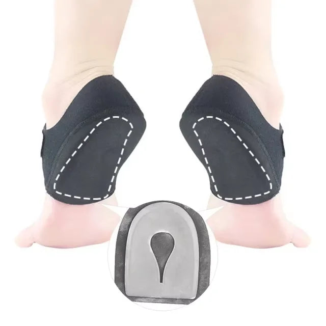 Plantar Fasciitis Heel Spur Support Insoles - U-Shaped Silicone Gel Heel Cups for Pain Relief China Mainland | Afrocentric