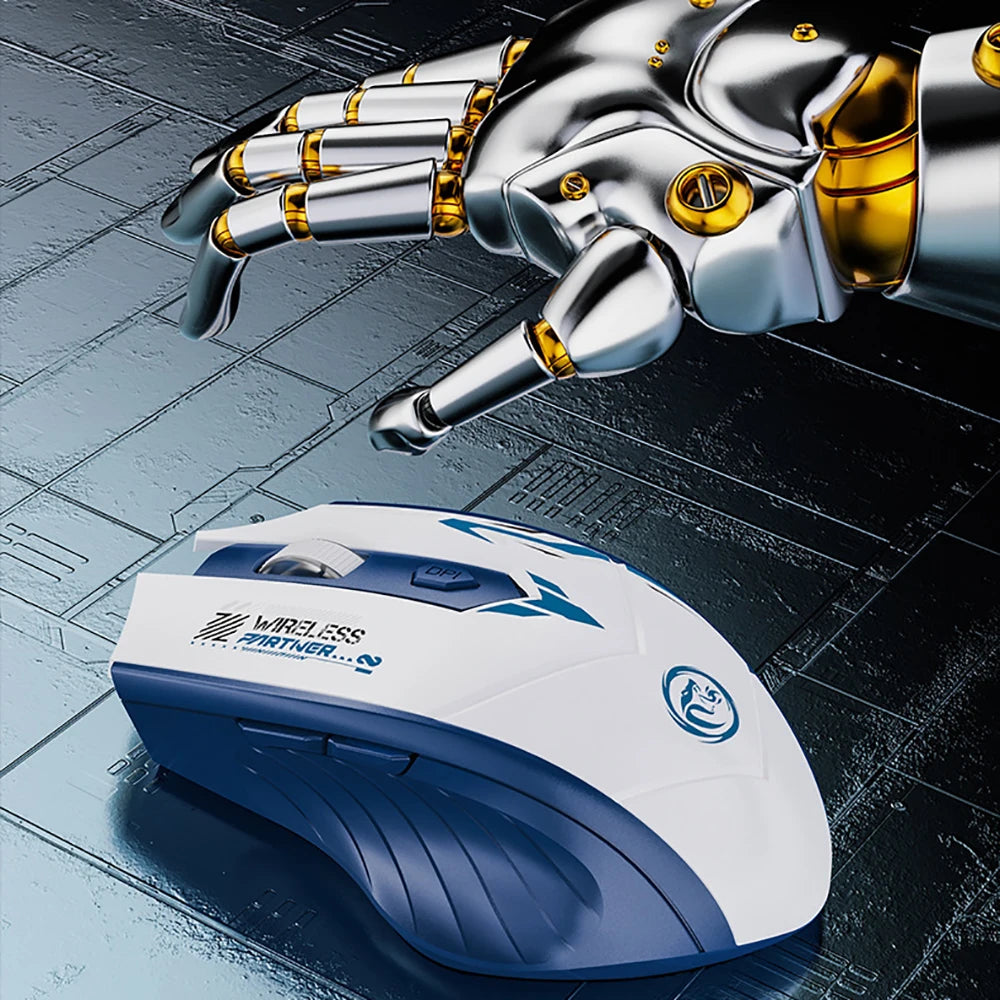 Bluetooth 5.4 Dual-Mode Wireless Mouse | 6 Buttons | Rechargeable | PC & Mac | Afrocentric