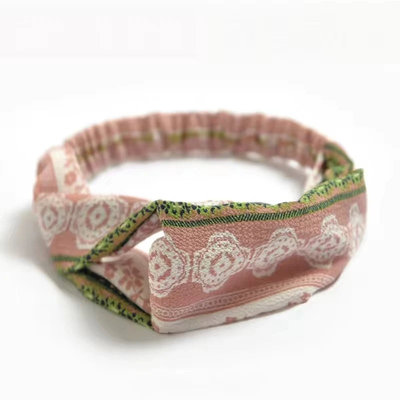 Boho Knot Elastic Headband | Cross Turban Hair Band for Women 9 | Afrocentric