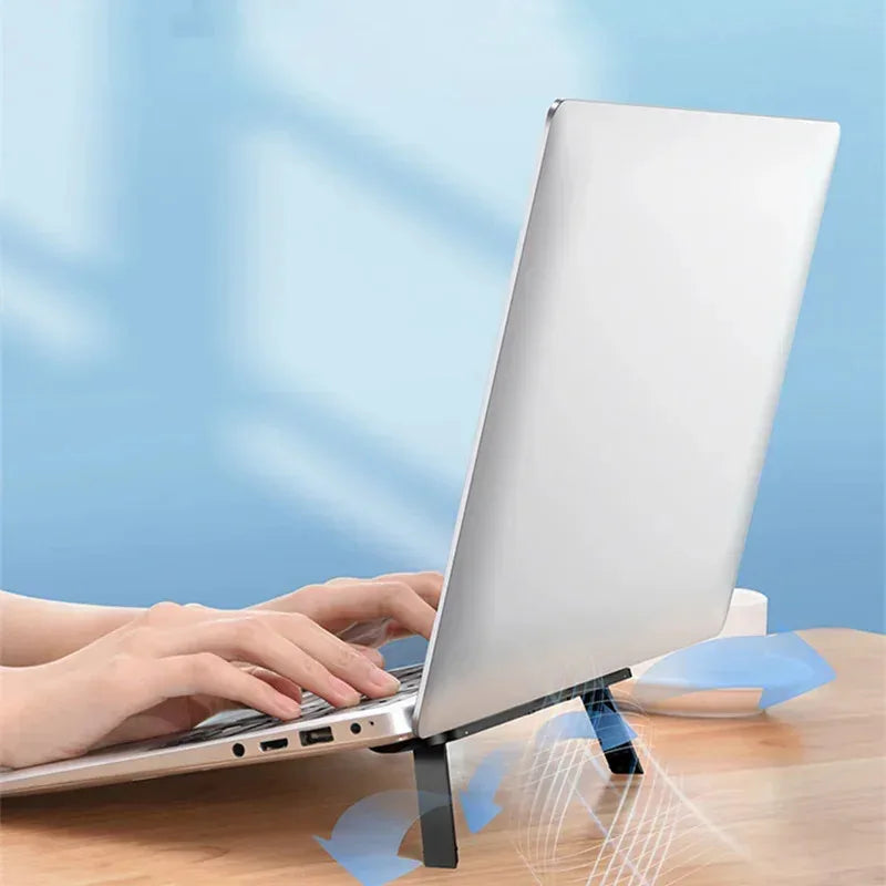 Foldable Invisible Laptop Stand | Universal Adhesive Bracket | MacBook & Laptop | Afrocentric