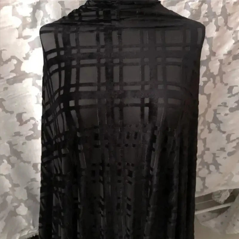 CWW/ Fashionable Velour Lace 5 Yards Soft Modern African Traditional Fabric Clothing Sewing. (0829 as shown 6 5yard | Afrocentric