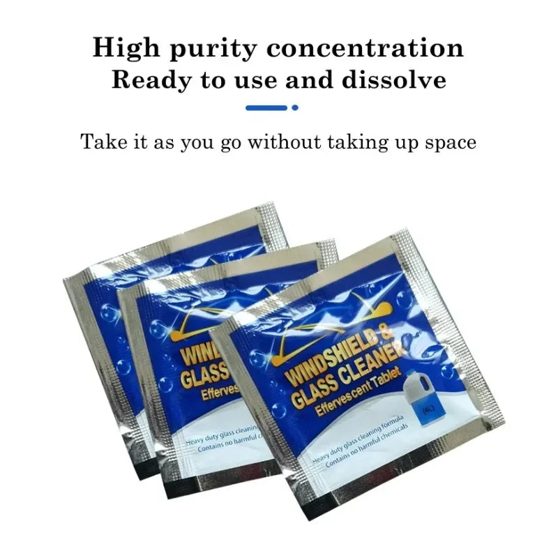 Car Windscreen Cleaner Effervescent Tablets | Concentrated | 10–300 pcs | Afrocentric