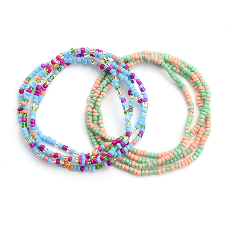 African Belly Bead Waist Chain Set | Afrocentric