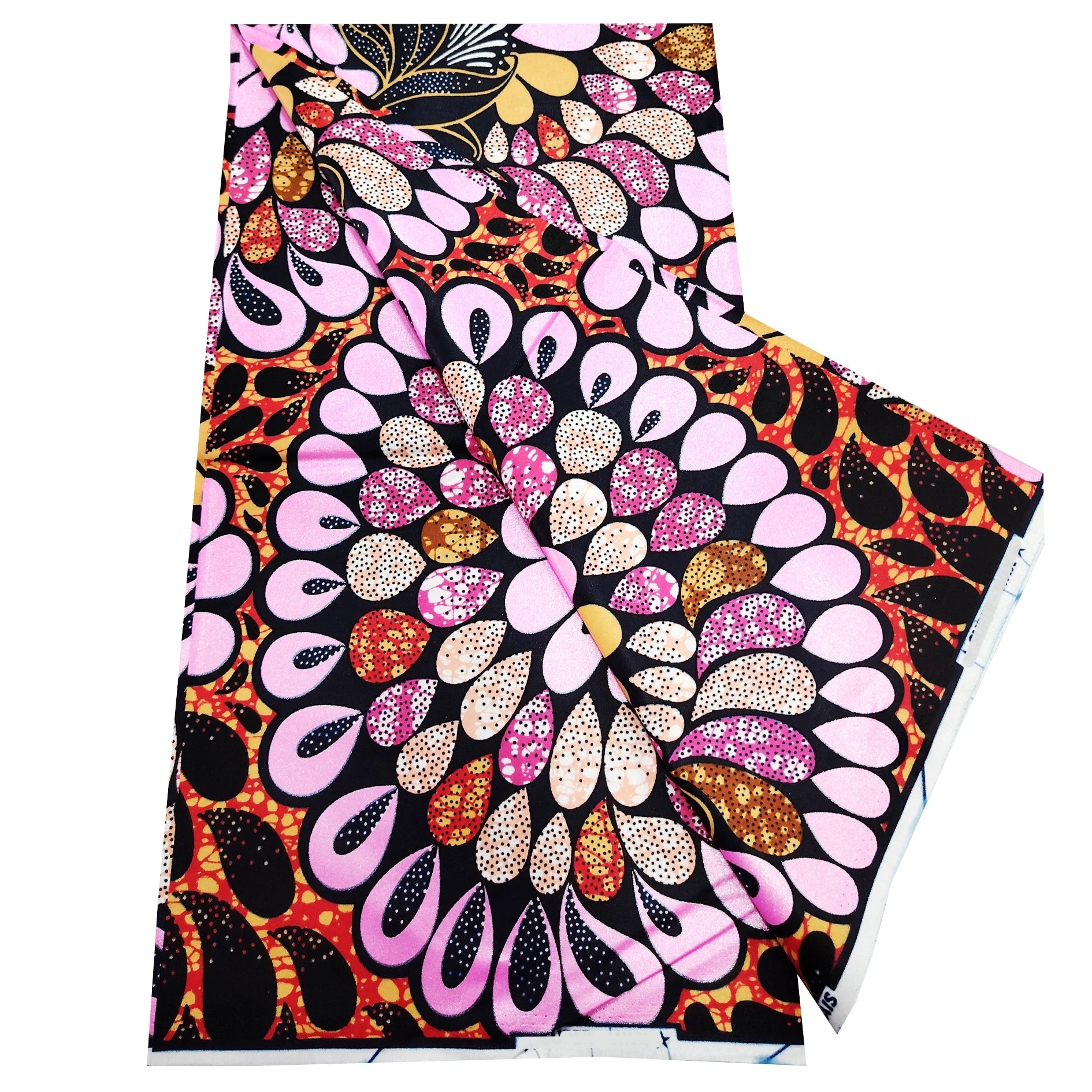 Newest African Grand Golden Wax Print Fabric 100% Cotton Good Quality Ankara Tissu Pagne Flash Gold Print Batik Wax H6-528-2 as picture 22 6yards | Afrocentric