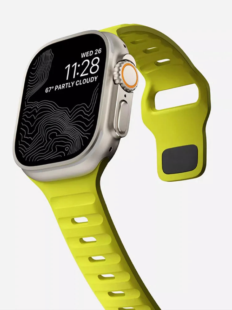Silicone Sport Band for Apple Watch | Soft Rubber Strap for All Series & Ultra | Afrocentric