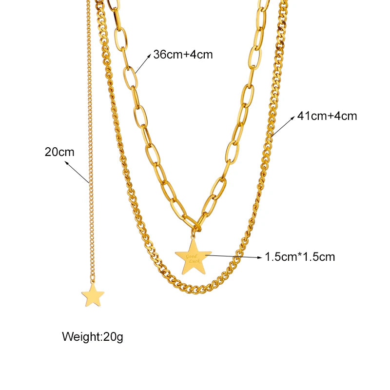 Multilayer Coin Pendant Necklace | Layered Chain for Women | Afrocentric