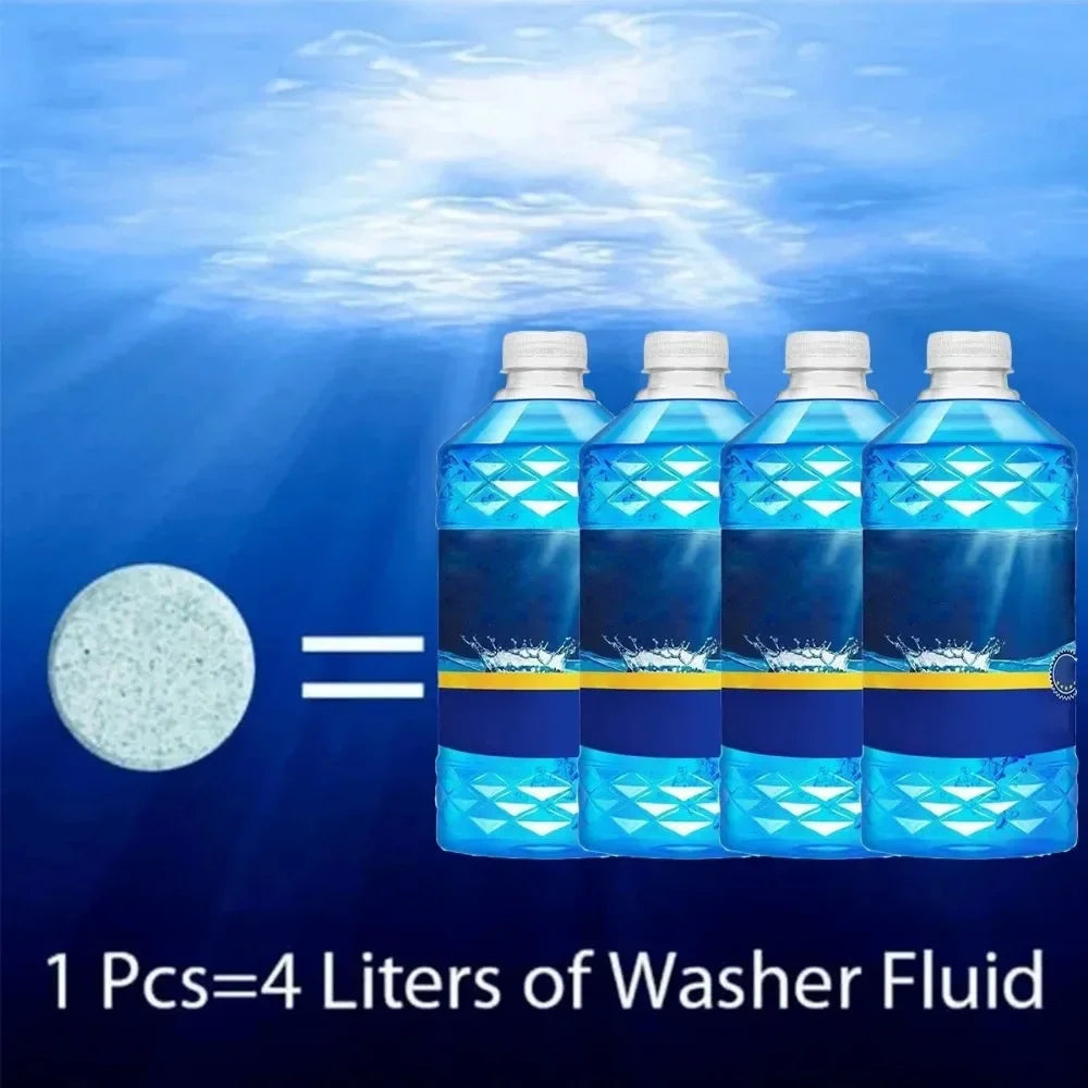 Car Windscreen Cleaner Effervescent Tablets | Concentrated | 10–300 pcs | Afrocentric